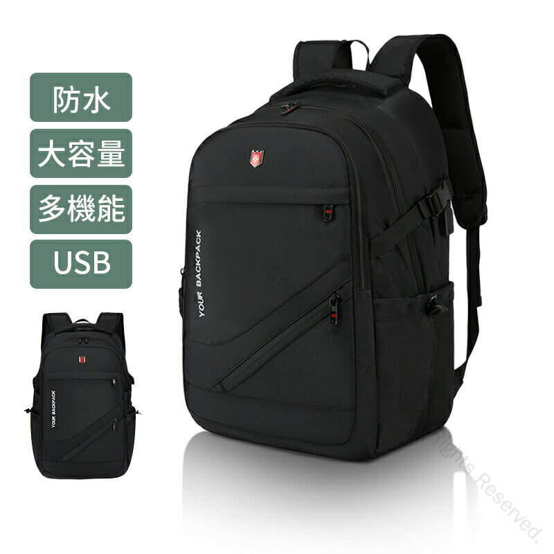 バックパック 大容量 ファスナー リュックサック スクエアタイプ ハイキング用 キャンプ アウトドア 防..