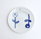 ミナペルホネン Remake tableware Plate BL PASS THE BATON プレート ブルー テーブルウェア 器 皿 白 北欧 皆川 明 プレゼント ギフト 贈り物