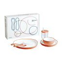KINTO BONBO 6pcs セット (オレンジ ) プレート ストローカップ スプーン フォーク テーブルウエア ベビー用品 キッズ食器 離乳食 P2GA...