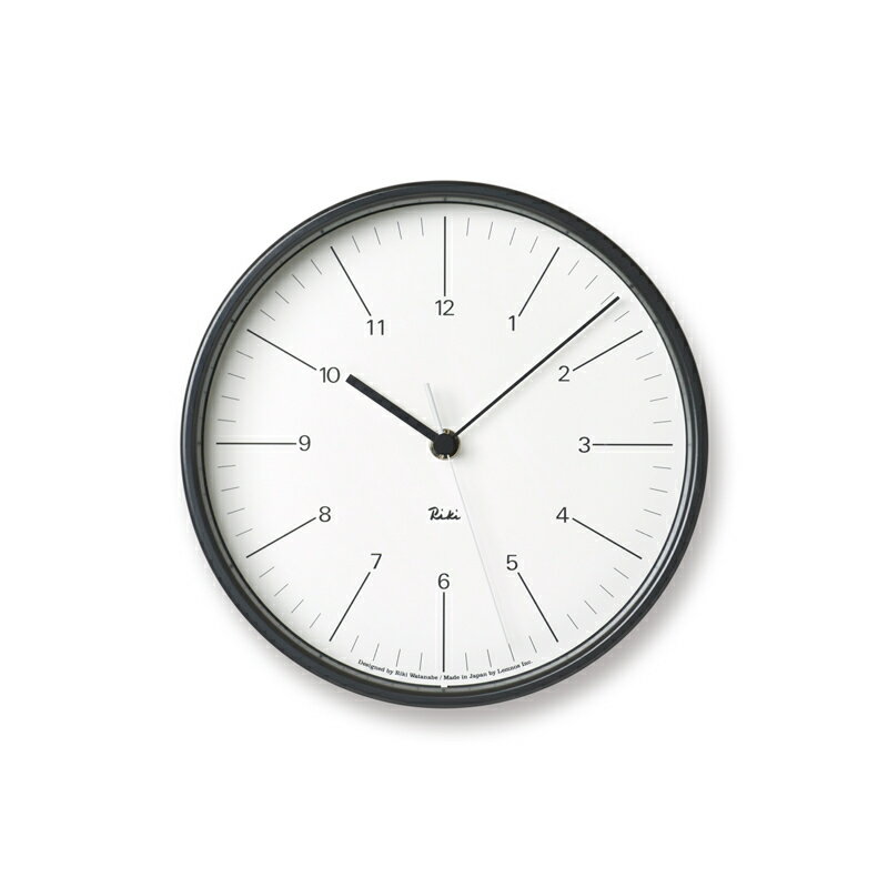 【300円クーポン】Lemnos RIKI STEEL CLOCK / ホワイト （WR17-10 WH）リキ スチール クロック 壁掛け時計 シンプル 渡辺 力 新築祝い レムノス