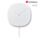 Lemnos CARVED SE(NTL20-04)φ330 カーヴド WH ホワイト 白 掛け時計 振り子時計 ゆっくり振り子時計 ギフト 結婚祝い 新築祝い...