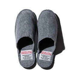 【5/9 20時からマラソン限定★200円OFFクーポン配布】PUEBCO SLIPPER large /Light Gray 107745 フェルト スリッパ　メンズスリッパ 男性用スリッパ グレー ライトグレー 25cm 26cm 27cm 28cm 28.5cm 軽い シンプル タグ