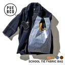【期間限定ポイント5倍】【期間限定 PUEBCO POPUP】PUEBCO SCHOOL TIE FABRIC BAG / 4color コンビニバッグ ナイロンバッグ エコバッグ サブバッグ ストライプ タイ生地 再利用 リサイクル プエブコ