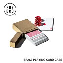 【期間限定 PUEBCO POPUP】BRASS PLAYING CARD CASE トランプケース カードケース 小物入れ おしゃれ 雑貨 アンティーク調 経...