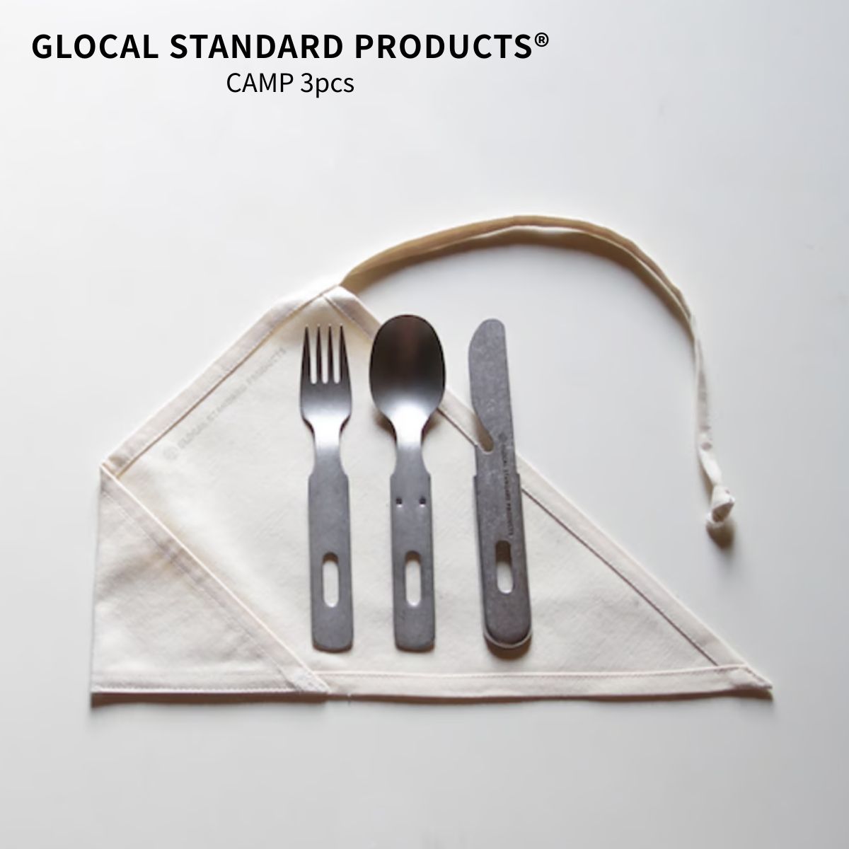 【マラソン期間ポイント2倍】【期間限定 POPUP】GLOCAL STANDARD PRODUCTS TSUBAME CAMP 3pcs キャンプ 3パック カトラリーセット ステンレス アウトドア グローカルスタンダードプロダクツ coffeegoods P2GAI