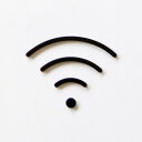 MOHEIM Wi-Fi (black)ブラック Wi-Fi (無線LAN) ピクトグラムサイン RESTROOM SIGN 新築 新築祝い 店舗 オフィス 備品 公共スペース 宿泊施設 wifi ネット無料 ネットスペース ウォールステッカー シール モヘイム　ドアサイン