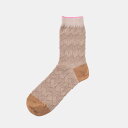 トリコテ 靴下 レディース メール便対象 tricote BUMPY KNIT SOCKS（UNISEX） BROWN トリコテ 靴下 ソックス ブラウン LADIES ユニセックス