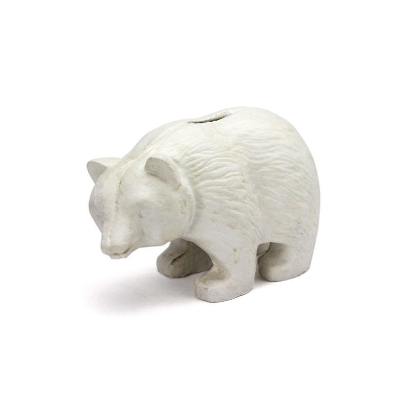 Iron Bear Bank “White” アイアン ベアー バンク "ホワイト" 貯金箱 オブジェ 熊 クマ クマの貯金箱 クリスマス