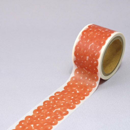 メール便対応 和紙田大學 マスキングテープ いくら 食品 和紙 マステ 2512SS50