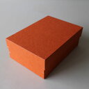 イロイロコハコ / 有限会社 尾崎紙器 zuiunオリジナル角留め箱(中) オレンジ日本製 手仕事 BOX 小物入れ ギフト プレゼント P2GAI