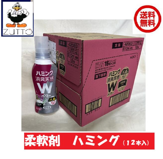 送料無料　柔軟済　ハミング　消臭実感　加齢臭に効く（1ケース）12本入