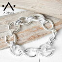【待望の最新作】≪ADRAR≫ アドラル ボリューム オーバル チェーン ブレスレット 太め マンテル シルバー Oval Link Chain Bracelet (Silver) レディース ギフト ラッピング