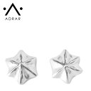 【待望の最新作】≪ADRAR≫ アドラル ヘキサゴン スター モチーフ シルバー スタッズピアス Hexagon (Silver) レディース ギフト ラッピング