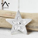 【待望の最新作】≪ADRAR≫ アドラル スター 星 デザイン シルバー ブローチ ピン ネイティブ ウェスタン Star Pin (Silver) レディース ギフト ラッピング