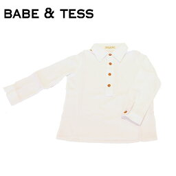 ≪BABE&TESS≫ ベイブ アンド テスシンプル ホワイト　ポロシャツ コットン 100％ Polo shirt（White） 4歳 ベビー キッズ プレゼント ギフト ラッピング