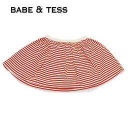 ≪BABE&TESS≫ ベイブ アンド テスボーダー柄 スカート border Skirt(Red) 2歳 3歳 ベビー キッズ プレゼント ギフト ラッピング