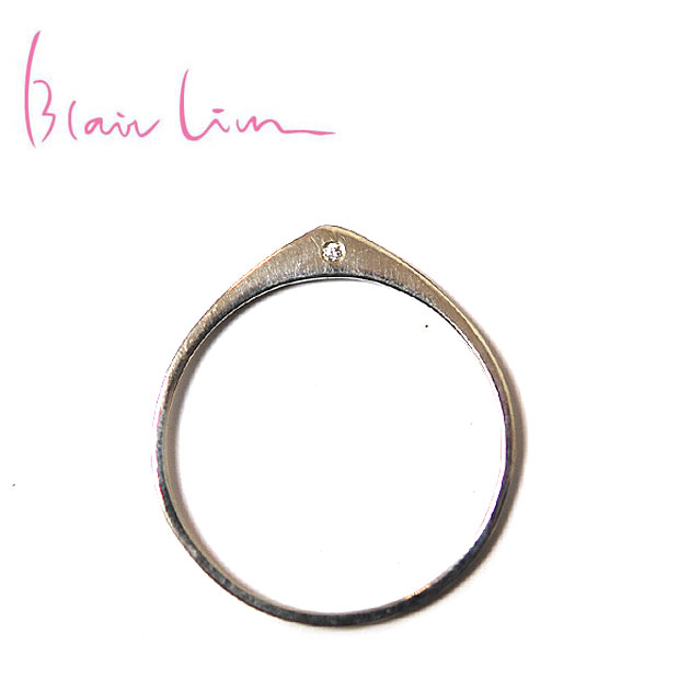 Blair Lim uA  |Cg _Ch Vo[O uh{bNXt SV925 Simple Pointe Diamond Ring (Silver) fB[X Mtg bsO