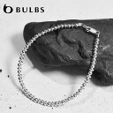 【待望の最新作】≪BULBS≫ バルブス ナバホパール 3mm ボールチェーン シルバー ブレスレット SV925 (Silver)