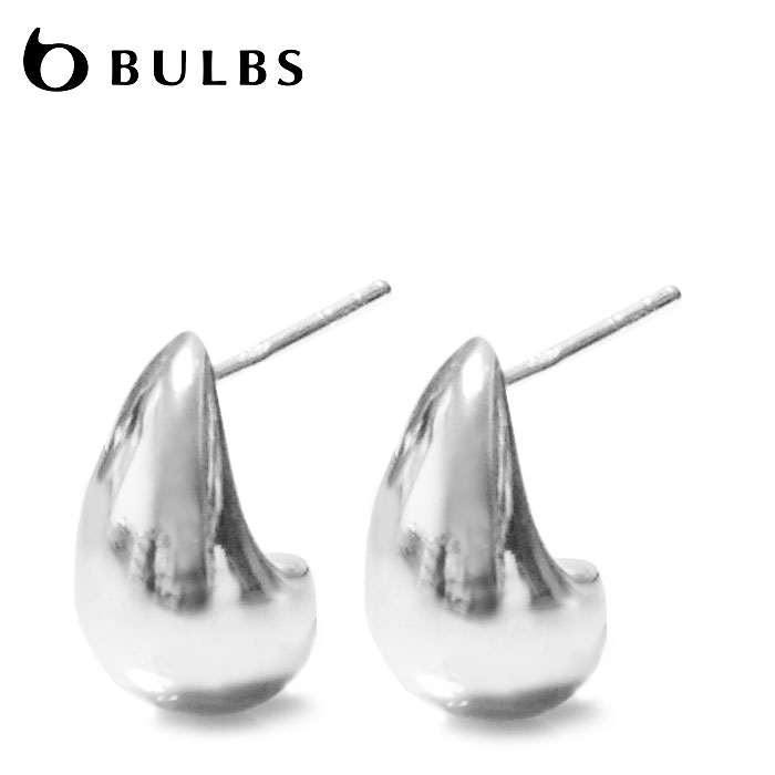 【再入荷】≪BULBS≫ バルブス ティアドロップ 小粒 ぷっくり ドット シルバー スタッズ ピアス SV925 Colchicum autumnale (Silver) レディース ギフト ラッピングのサムネイル