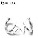 【待望の最新作】≪BULBS≫ バルブス スパイラル ラウンド フープ ピアス シルバー SV925 (Silver) レディース ギフト ラッピング