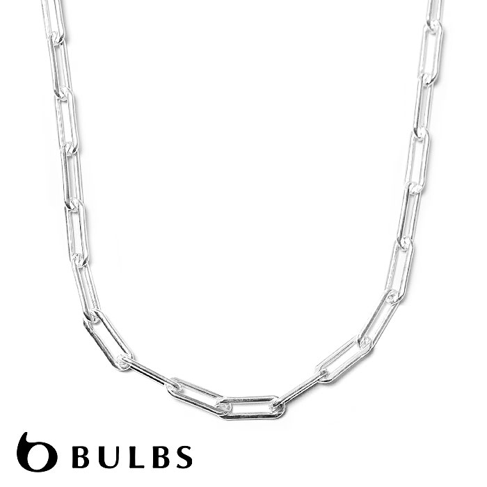 【再入荷】≪BULBS≫ バルブス ボリューム シルバー 長方形 レクタングル チェーン ネックレス SV925 Eucomis (Silver) レディース ...