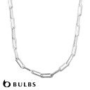 【再入荷】≪BULBS≫ バルブス ボリューム シルバー 長方形 レクタングル チェーン ネックレス SV925 Eucomis (Silver) レディース ギフト ラッピング