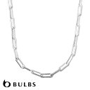 【待望の最新作】≪BULBS≫ バルブス ボリューム シルバー 長方形 レクタングル チェーン ネックレス SV925 Eucomis (Silver) レディース ギフト ラッピング