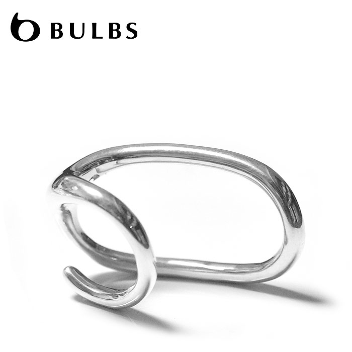 ≪BULBS≫ バルブス ぷっくり 2本指リング ダブルフィンガーリング トゥリング 楕円形 オーバル ダブル シルバー リング SV925 (Silver)