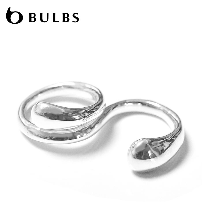 ≪BULBS≫ バルブス ぷっくり 2本指リング ダブルフィンガーリング うずまき ダブル シルバー リング SV925 (Silver)