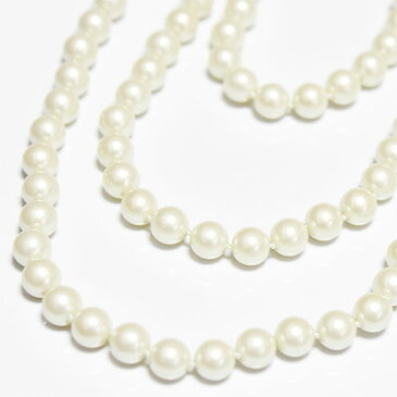 ≪CAROLEE≫ キャロリーホワイト パール 真珠 ロング ネックレス 2連 3連 White Pearl Necklace (Gold)【レディース】【ホワイトデー】【母の日】【プレゼント ギフト】