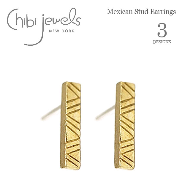 yēׁzchibi jewels `rWGY S3fUC gCAO hbg n}[h X^bYsAX Mexican Stud Earrings (Gold) fB[X