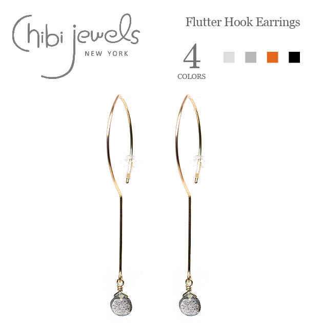 chibi jewels `rWGY VR O tbN@sAX Flutter Hook Earrings(Gold) fB[X Mtg bsO