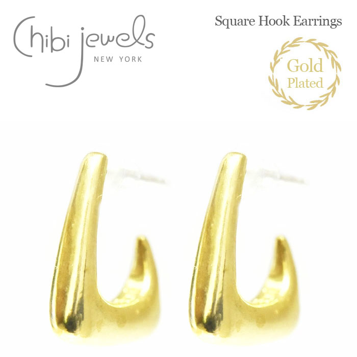 yGISELe Gfځzyēׁzchibi jewels `rWGY XNGA S[h t[v sAX 14dグ Square Hook Earrings (Gold) fB[X Mtg bsO