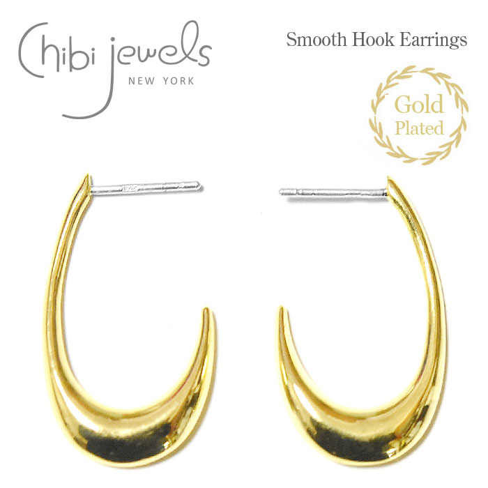 yēׁzchibi jewels `rWGY I[o eBAhbv ȉ~` S[h sAX 14dグ Smooth Hook Earrings (Gold) fB[X Mtg bsO