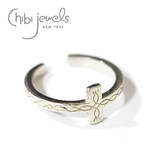 【再入荷】≪chibi jewels≫ チビジュエルズ十字架 ネイティブクロス シルバーリング 指輪 Native Cross Ring (Silver) レディース ギフト ラッピング