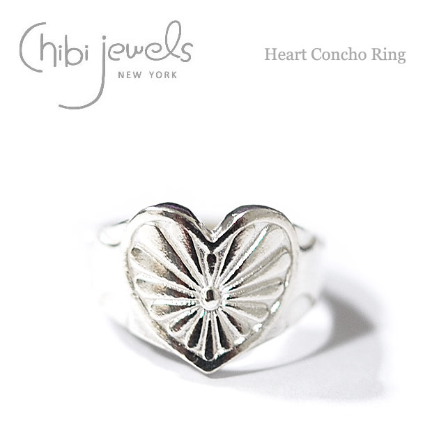 yVoCE Gfځzyēׁzchibi jewels `rWGY lCeBu n[g R` O Vo[ SV925 Heart Concho Ring (Silver) fB[X Mtg bsO