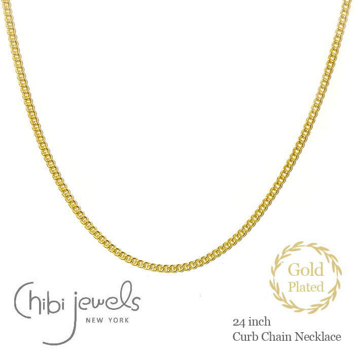 yҖ]̍ŐVzchibi jewels `rWGY 61cm 약 `F[ lbNX S[hdグ Curb Chain Necklace (Gold) fB[X Mtg bsO