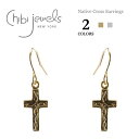 yēׁzySiΏ500~OFFN[|zzzchibi jewels `rWGYS2F {w~A \˃NX sAX Native Cross Earring (Gold/Silver) fB[X Mtg bsO