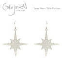 【CLASSY 雑誌掲載】≪chibi jewels≫ チビジュエルズシルバー星スターモチーフ フックピアス Large Starry Night Earrings (Silver) レディース ギフト ラッピング