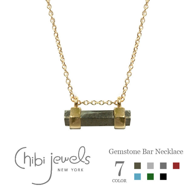 chibi jewels `rWGYS7F Zpo[ VR `F[lbNX Gemstone Bar Necklace (Gold) fB[X Mtg bsO