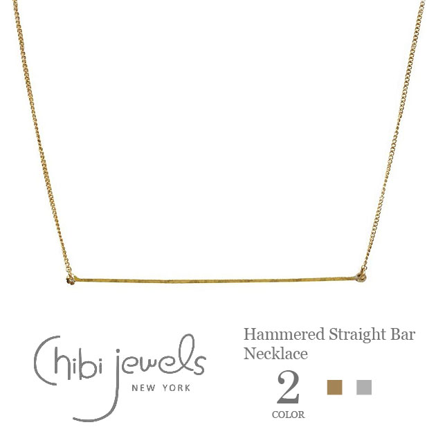 chibi jewels `rWGYS2F n}[ho[ lbNX Hammered Straight Bar Necklace (Gold/Silver) fB[X Mtg bsO