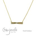 【再入荷】【3点以上で15%OFFクーポンあり】【Rakuten Fashion THE SALE 50%OFF】≪chibi jewels≫ チビジュエルズアンティーク加工 ねじれ ツイスト ゴールドネックレス Twirl Necklace (Gold) レディース ギフト ラッピング
