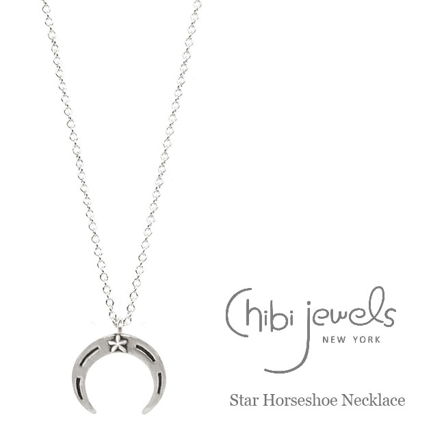 yēׁzchibi jewels `rWGYX^[ n z[XV[`[t T[N AeB[NH Vo[lbNX Star Horseshoe Silver Necklace (Silver) fB[X