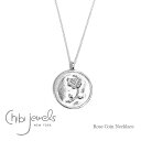【再入荷】≪chibi jewels≫ チビジュエルズ バラ 薔薇 コインネックレス フラワー 花 シルバー ネックレス SV925 Rose Coin Necklace (Silver) レディース ギフト ラッピング