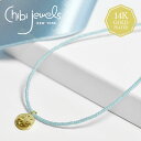 【待望の最新作】≪chibi jewels≫ チビジュエルズ 古代 ギリシャ イオニア コインネックレス ライオン レリーフ ビーズ ネックレス ターコイズ 14金仕上げ Ionia Lion Coin Necklace (Gold) レディース ギフト ラッピング