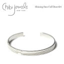 【再入荷】≪chibi jewels≫ チビジュエルズボヘミアン 太陽 サンライズ 夜明け 日の出 刻印 シルバー C型 バングル SV925 Shining ...