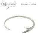 【JJ 雑誌掲載】≪chibi jewels≫ チビジュエルズウィッシュボーン ラッキー モチーフ シルバー バングル SV925 Wishbone Cuff Bangle (Silver) レディース ギフト ラッピング