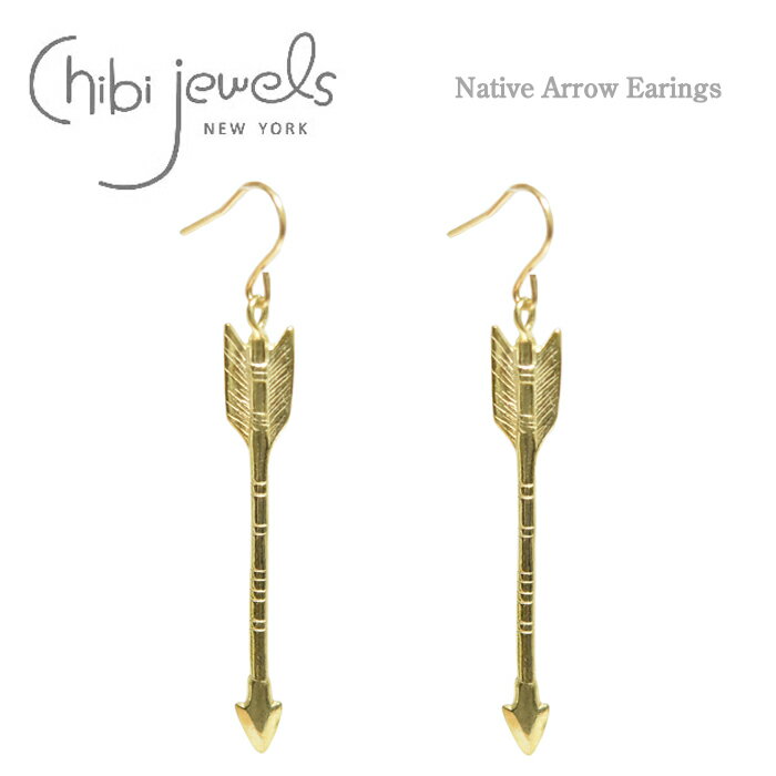 【楽天スーパーセール 50%OFFセール】≪chibi jewels≫ チビジュエルズネイティブ アロー モチーフ ピアス Native Arrow Earri...