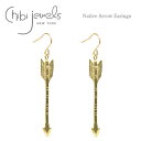 ≪chibi jewels≫ チビジュエルズネイティブ アロー モチーフ ピアス Native Arrow Earring (Gold) レディース ギフト ラッピング