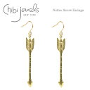 【最大50％OFFクーポン対象】≪chibi jewels≫ チビジュエルズネイティブ アロー モチーフ ピアス Native Arrow Earring (Gold) レディース ギフト ラッピング